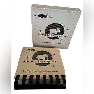 Vintage 1957 A Guide to Pink Elephants 200 Most Requested Drinks Barware Gift